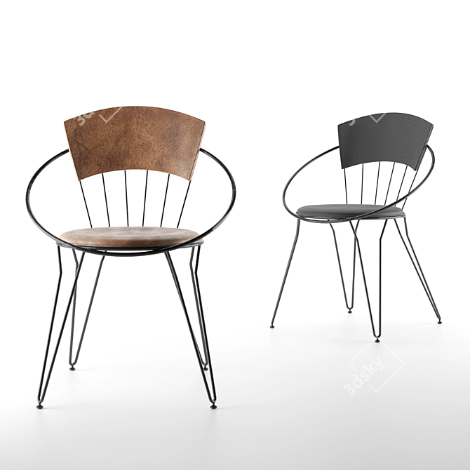 Stylish Turkish Chair: Vivense 3D model image 1