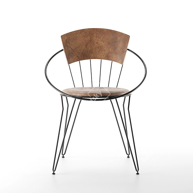 Stylish Turkish Chair: Vivense 3D model image 2