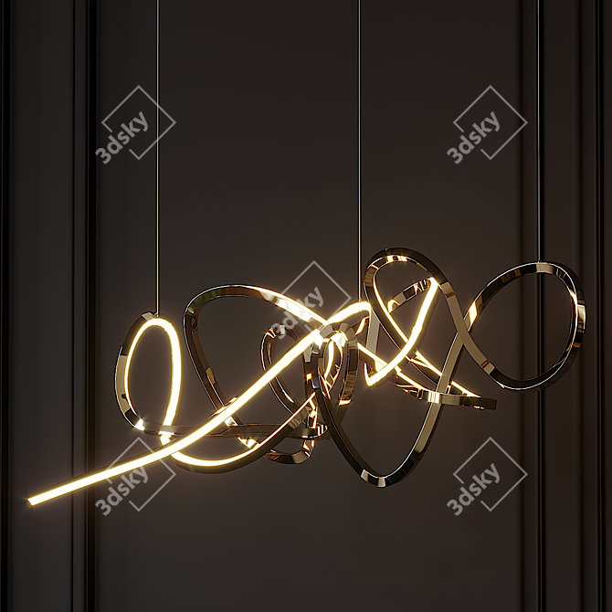 Inari Pendant Light: Captivating Design 3D model image 2