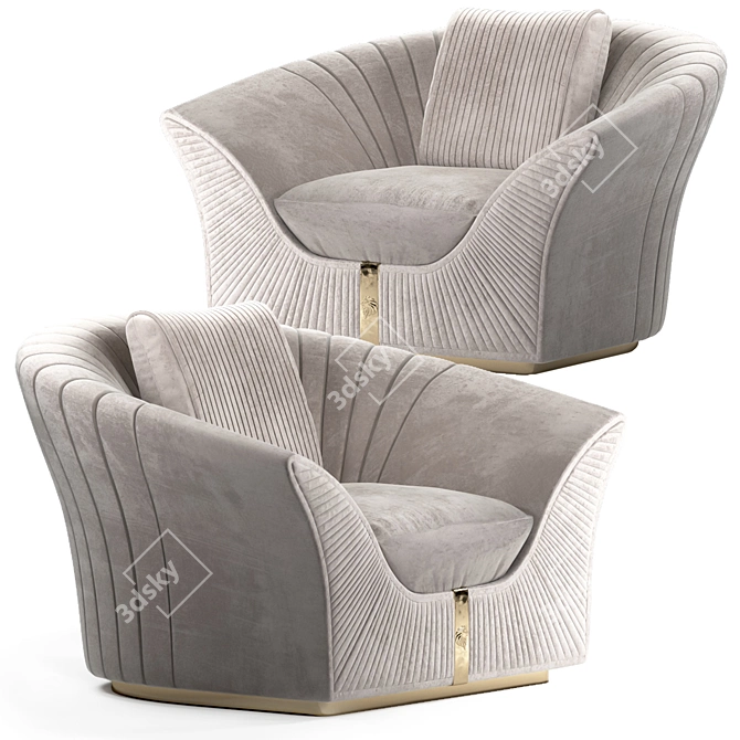 Passion Armchair: Giorgio Collection | Stylish Comfort for Your Home 3D model image 1