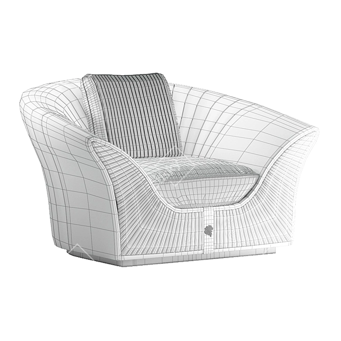Passion Armchair: Giorgio Collection | Stylish Comfort for Your Home 3D model image 5