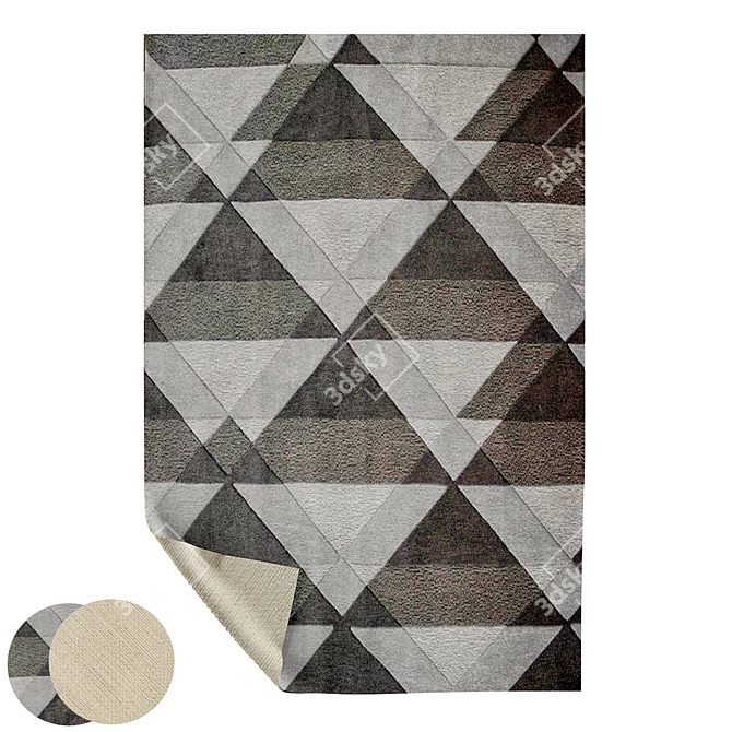 RH Rugs: Stylish and Versatile Floor Coverings 3D model image 1