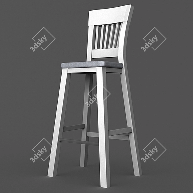 Wood Art Ukraine Rines Bar Stool 3D model image 1