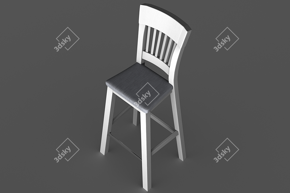 Wood Art Ukraine Rines Bar Stool 3D model image 3