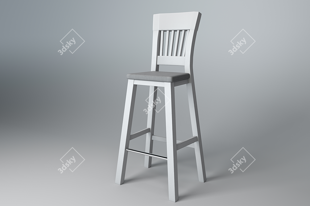 Wood Art Ukraine Rines Bar Stool 3D model image 6