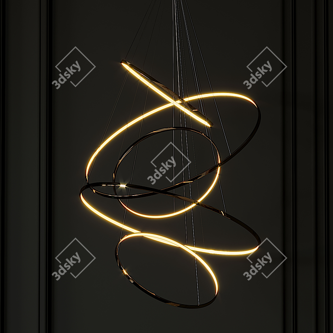 Lohja: Modern Ceiling Lighting 3D model image 2