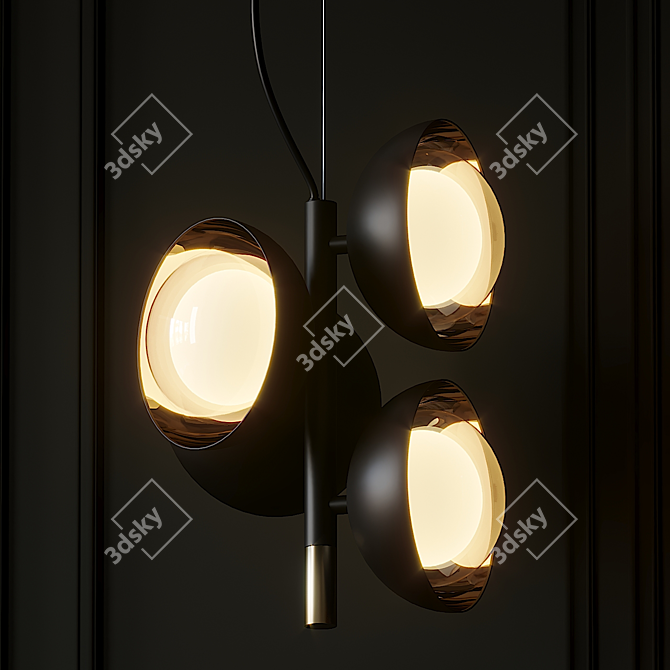 Elegant Muse Pendant Light 3D model image 2