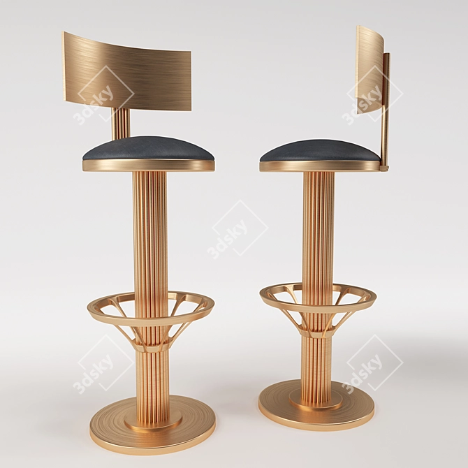 Elevate Your Space with a Stylish Bar Chair 3D model image 3