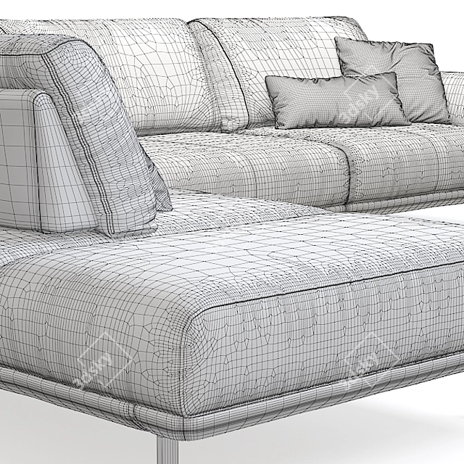  Elegant Assago Sofa by Nicoline 3D model image 4