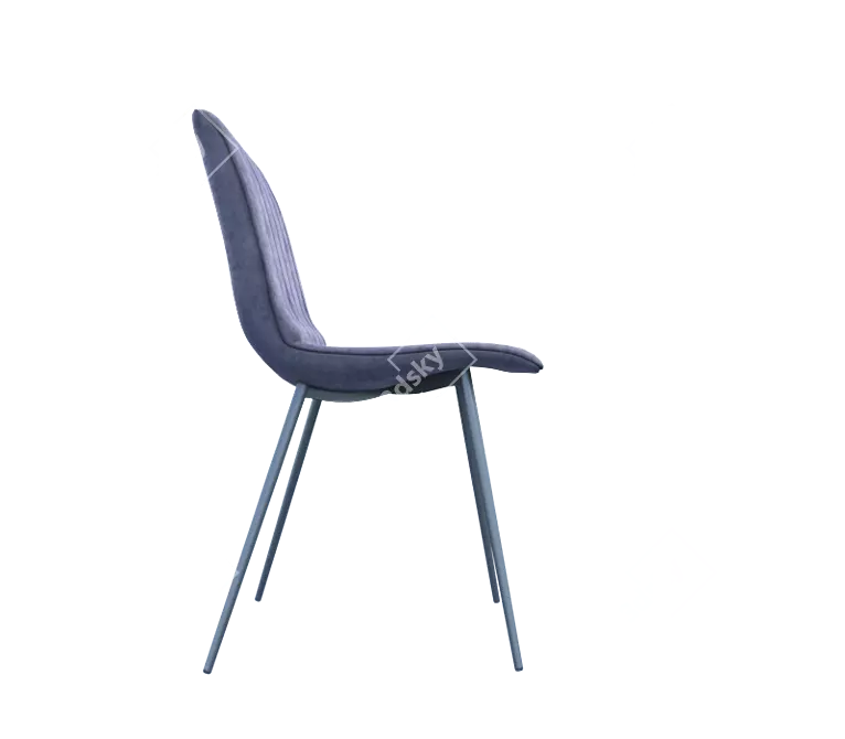 Velvet Grey Dublin Chair 3D model image 2