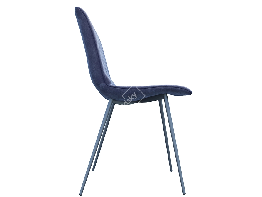 Velvet Grey Dublin Chair 3D model image 11