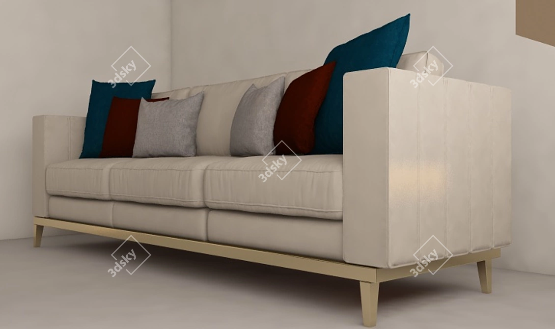 Modern Comfort Sofa 3D model image 2