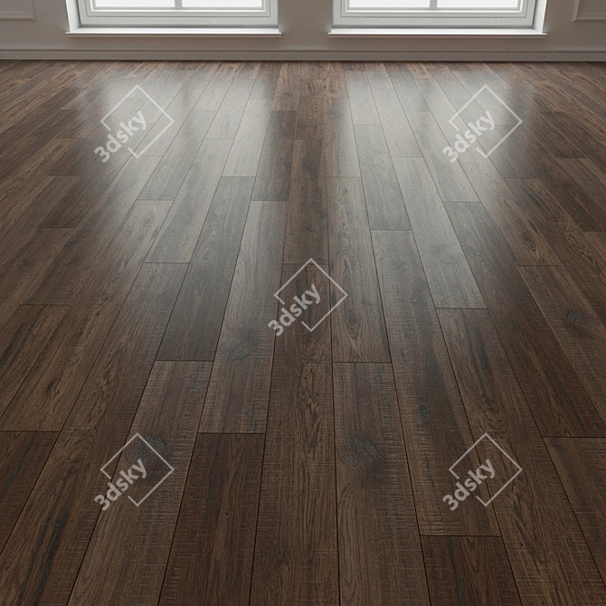 Natural Wood Parquet Laminate 3D model image 1