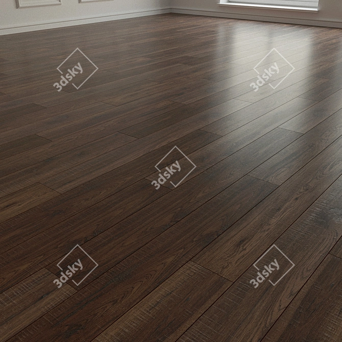 Natural Wood Parquet Laminate 3D model image 3