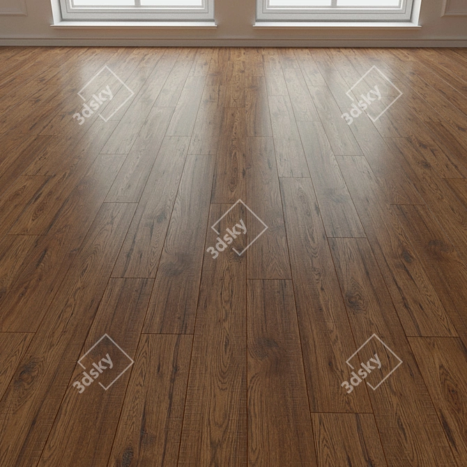 197 Natural Wood Laminate Parquet 3D model image 1