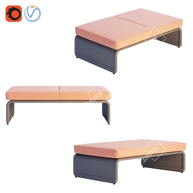 Coalesse - Lagunitas Lounge System Bench
() Modern Seating Solution with Lagunitas Collection 3D model image 1