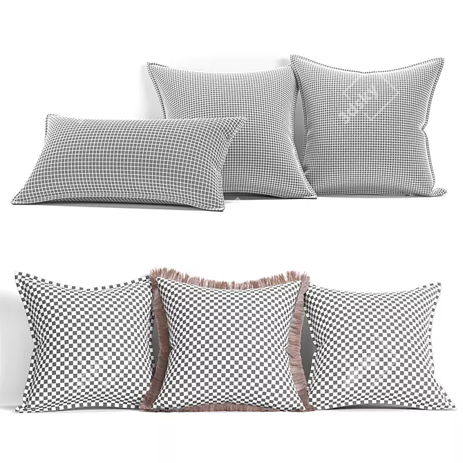 Luxurious Brabbu Pillow Set: Essential Collection 3D model image 2