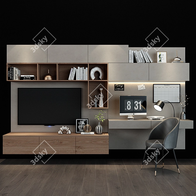 Modern TV Shelf 091       
Contemporary TV Storage       
Sleek TV Stand 091 3D model image 1