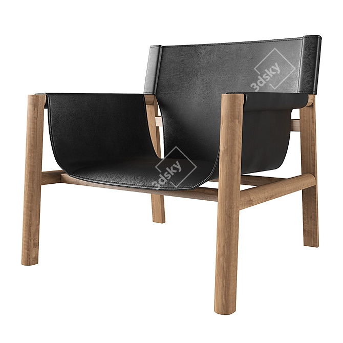 Minimalist Polys Pablo Armchair 3D model image 1