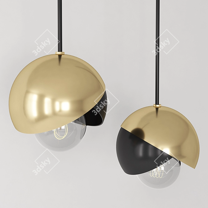 Elegant Emma Pendant Light 3D model image 2