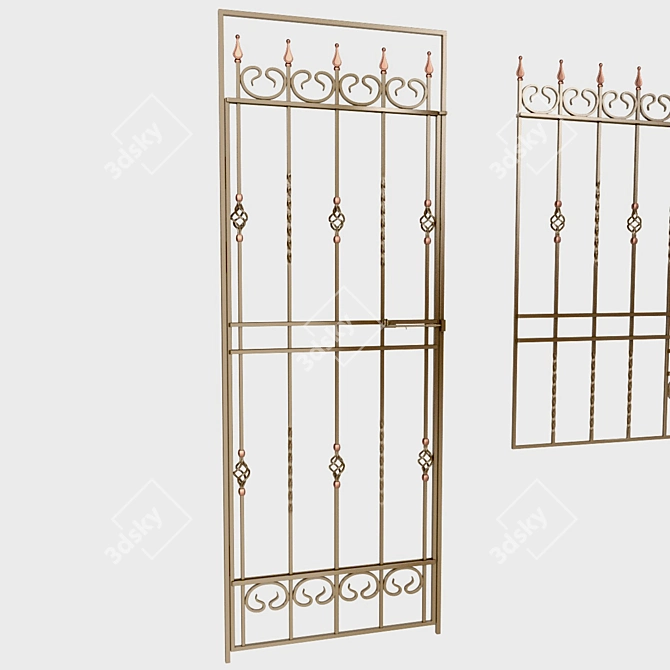 Versatile Balcony Fencing & Window Grilles 3D model image 3