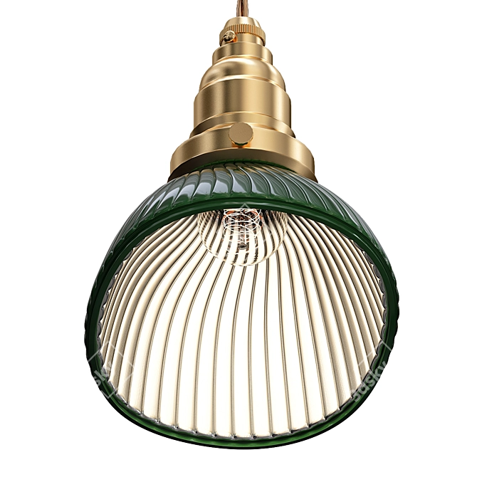 Elegant Glass Pendant Light 3D model image 3