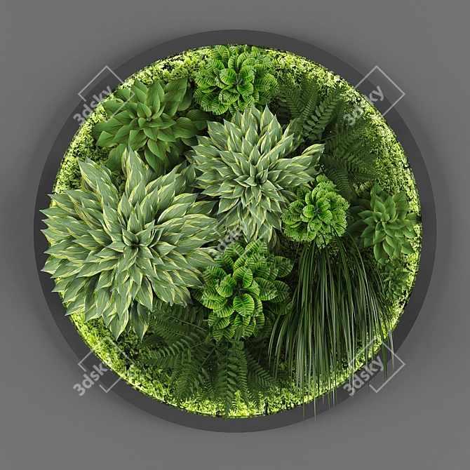 Polys & Verts Vertical Garden 3D model image 1