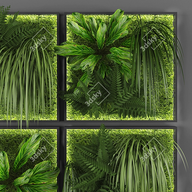 Polys 173952 Verts 293735 Vertical Garden 3D model image 2