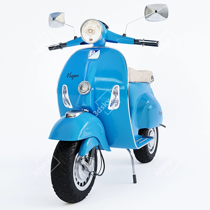 Vintage Vespa 02: 3dsMax & OBJ Model 3D model image 3