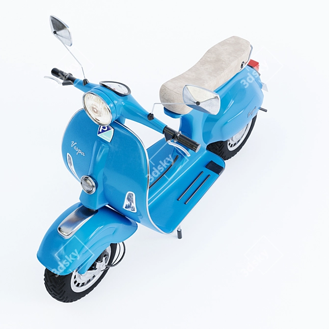 Vintage Vespa 02: 3dsMax & OBJ Model 3D model image 4