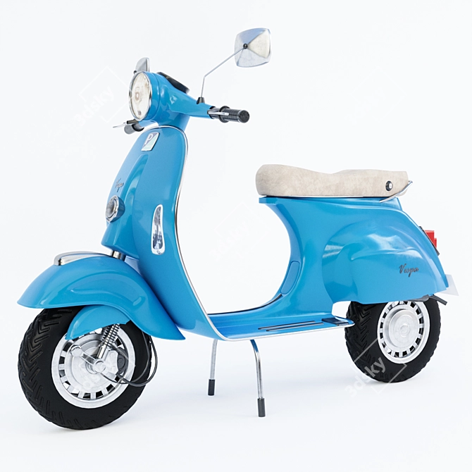 Vintage Vespa 02: 3dsMax & OBJ Model 3D model image 5