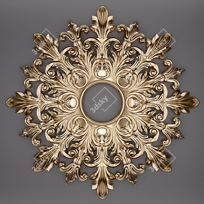 3D Trim Ornament Set 3D model image 1