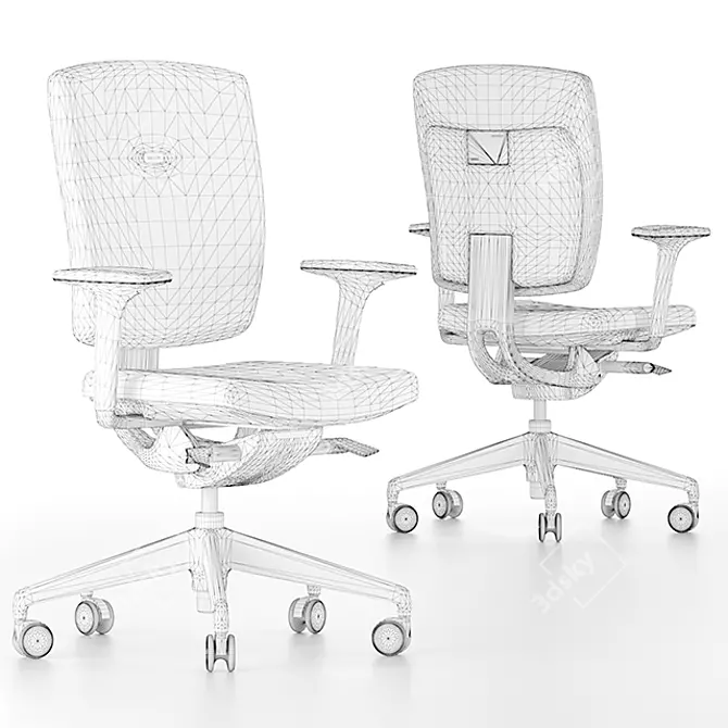 Sleek Sprint Office Chair SP640HA 3D model image 2