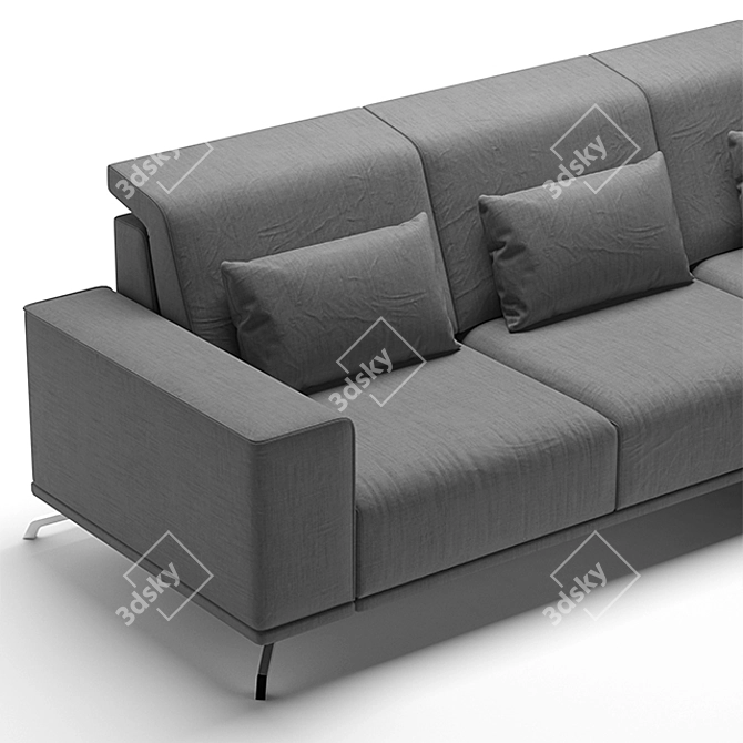 Luxury UVW Unwrapped 3D Sofa 3D model image 2