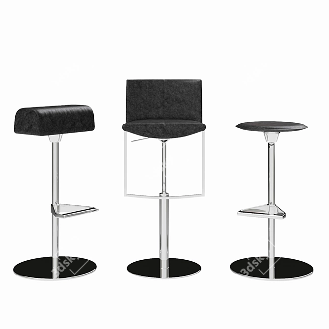 Elevate Your Space: Stylish Bar Chairs 3D model image 1
