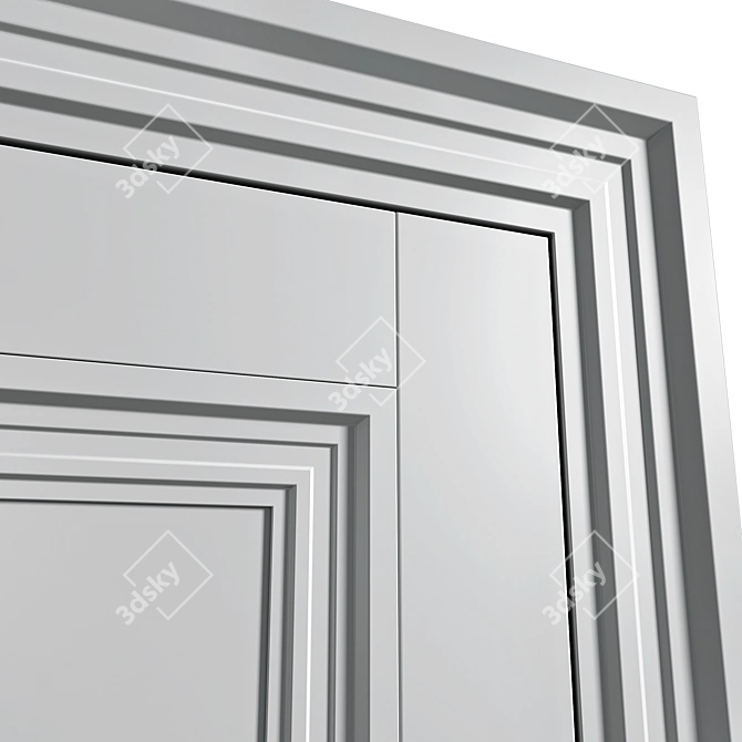 Elegant Volhovec CENTRO Doors Set 3D model image 3