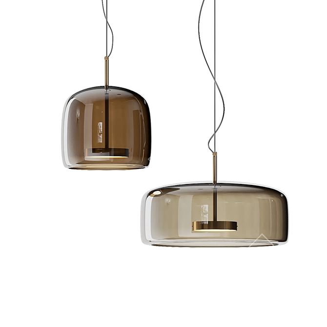 Dauphin Glass Pendant Lamp With LED Light 3D model image 6