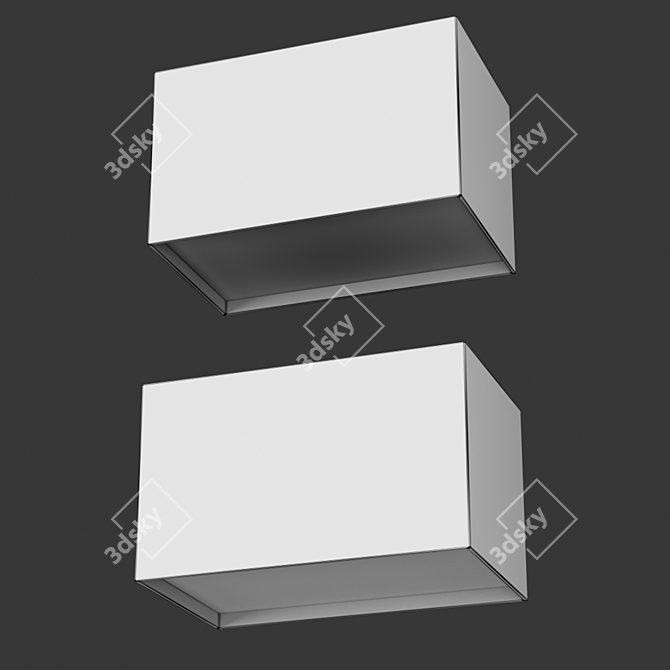 KAILUA Wall Lamp: Elegant Aluminum Design 3D model image 2