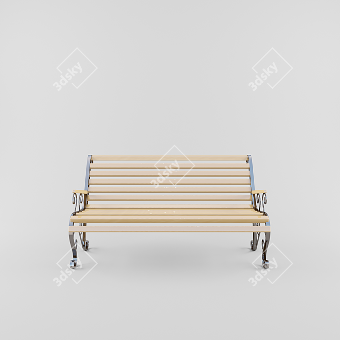 Versatile Bench Decor 3D model image 1