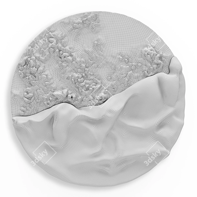 Evolving Luna Wall Art 80cm 3D model image 3