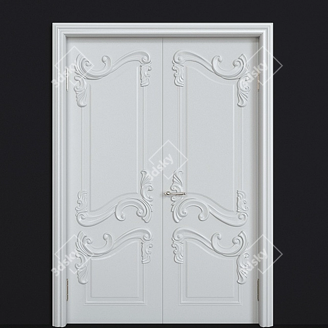 Elegant Dariano Versal Doors 3D model image 2