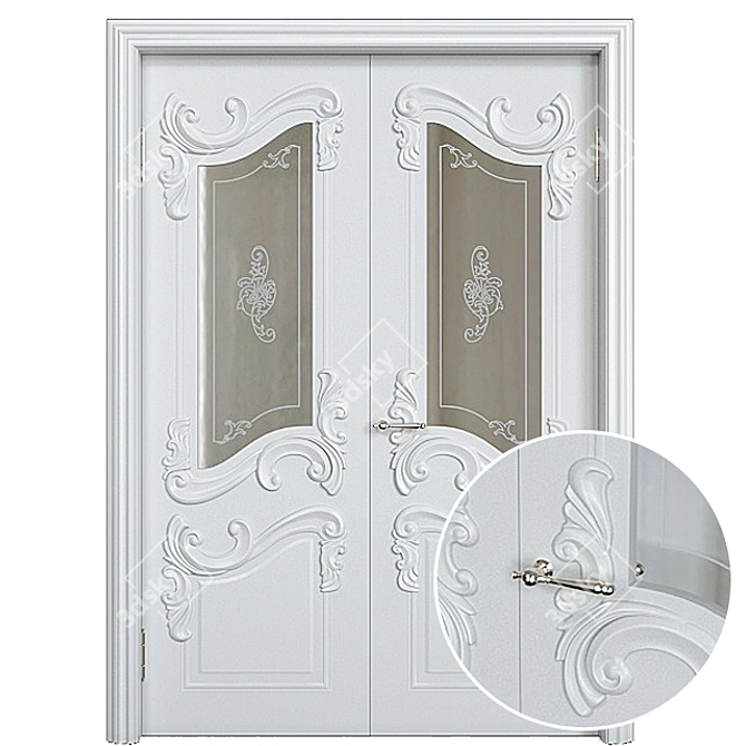 Elegant Dariano Versal Doors 3D model image 5