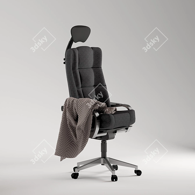 Sleek Office Chair 3D model image 3