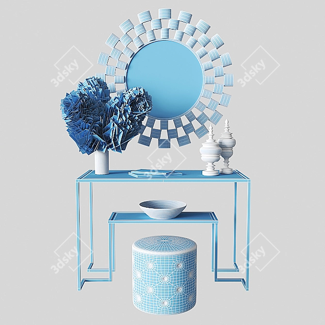 Arielle Tiered Mirror: Stylish & Functional 3D model image 5