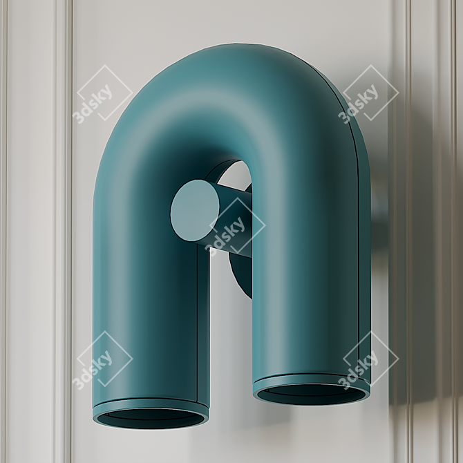 Mesmerizing Circus Wall Sconce: Haute Living's Illuminated Art 3D model image 2