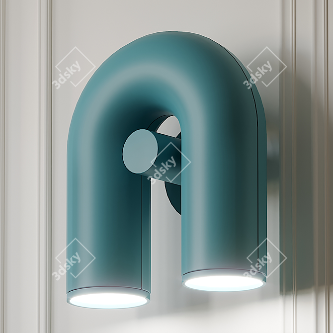 Mesmerizing Circus Wall Sconce: Haute Living's Illuminated Art 3D model image 3