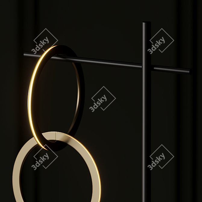 Circus Floor Light: Elegant Illumination by RESIDENT 3D model image 4