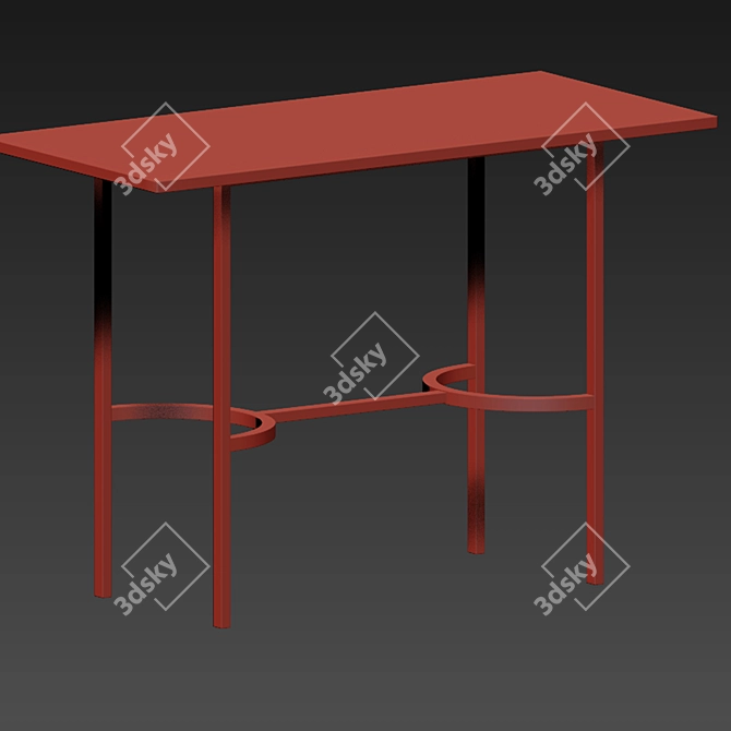 Sleek Astor Bar Set 3D model image 4