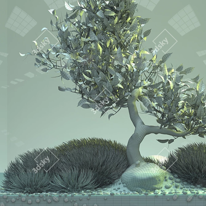 Elegant Bonsai Tree - Perfect for V-Ray! 3D model image 5