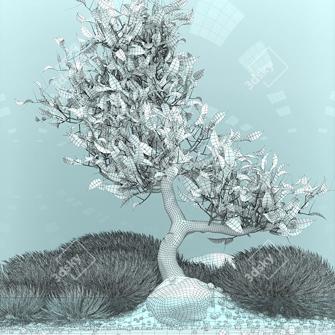 Elegant Bonsai Tree - Perfect for V-Ray! 3D model image 11